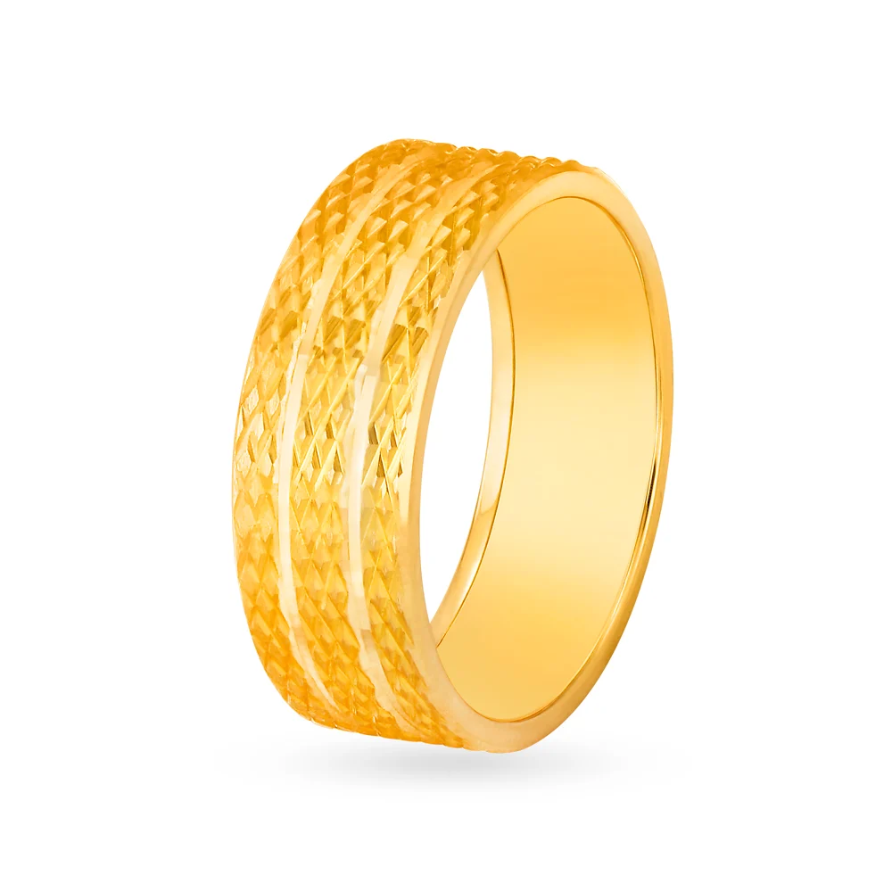 Textured Gold Ring